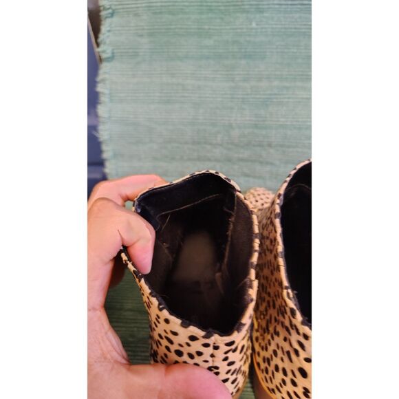Maurices Women's Cheetah Print Ankle Booties Heels 10.5 - Picture 4 of 10